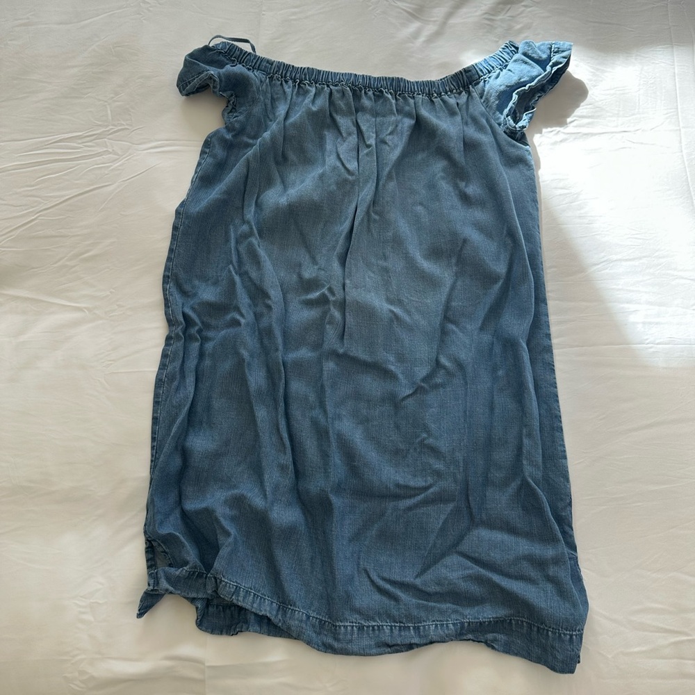 Cloth & Stone denim off the shoulder dress